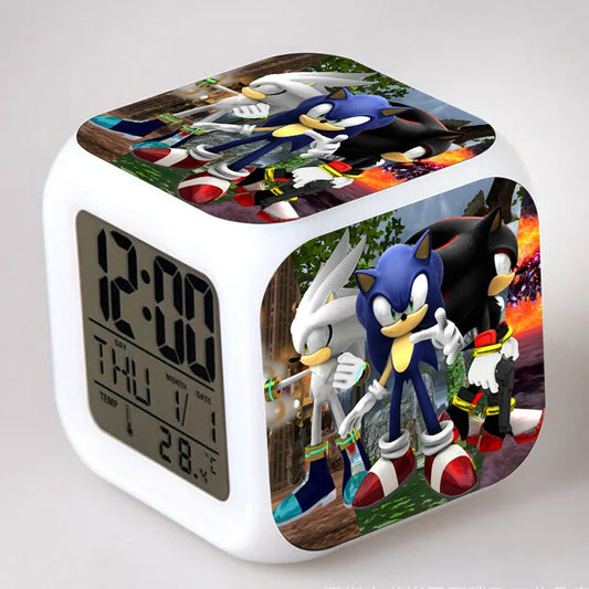 Sonic the Hedgehog: Alarm Clock Creative 8x8x8cm LED Cube with Light Display Time Week Month