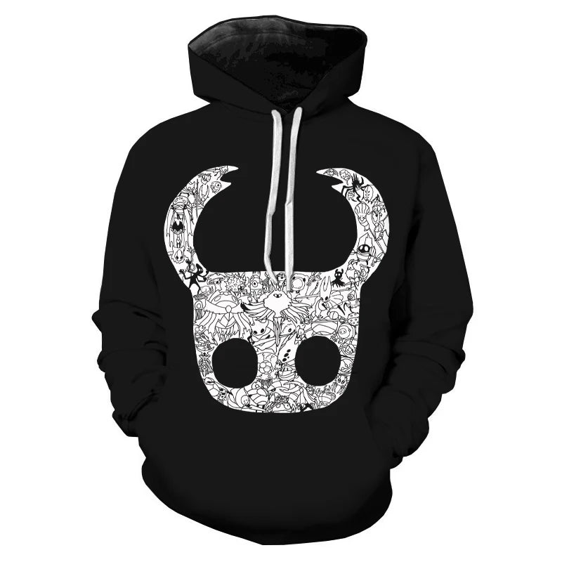 Hollow Knight: Game 3D Print Hoodies Men Women Casual Fashion Oversized Sweatshirts Hoodie Harajuku Pullovers Tracksuit Clothing