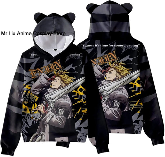 Gachiakuta: Hoodie Sweatshirt Sweater Costume Clothing Pullover Hooded with Ear Hat