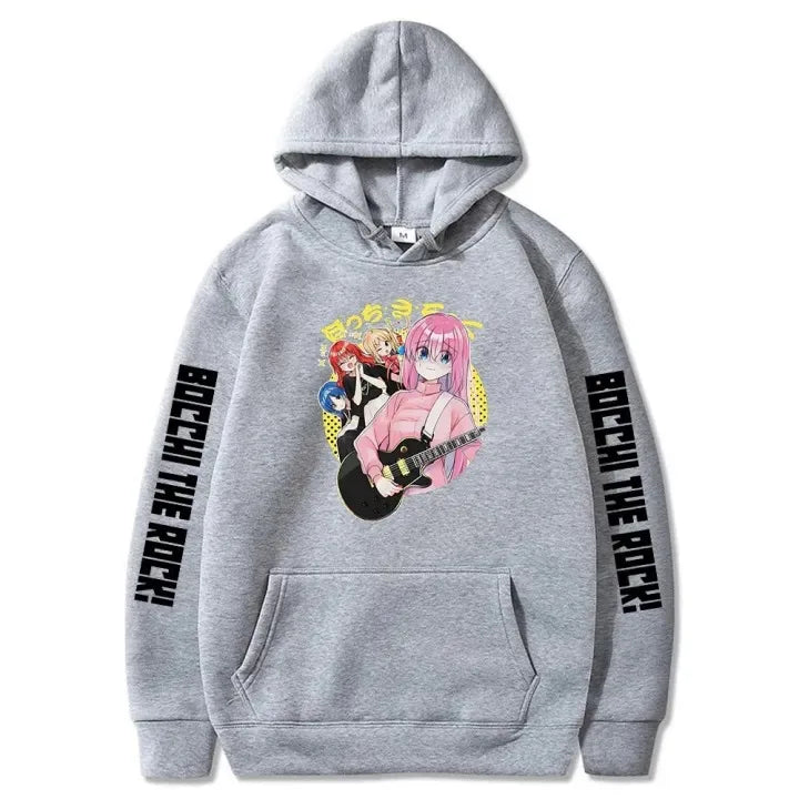 Bocchi The Rock: Oversized Unisex Anime Lover  hoodies personality Clothes hot product high quality sweatshirt Sports Graphic top