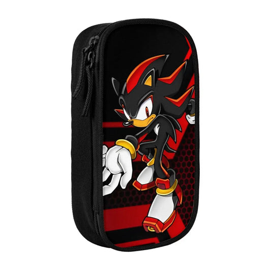 Sonic The Hedgehog: Classic Shadow The Hedgehog Pencil Cases Pencil Pouch Pen for Student Big Capacity Bag Students School Gifts Stationery