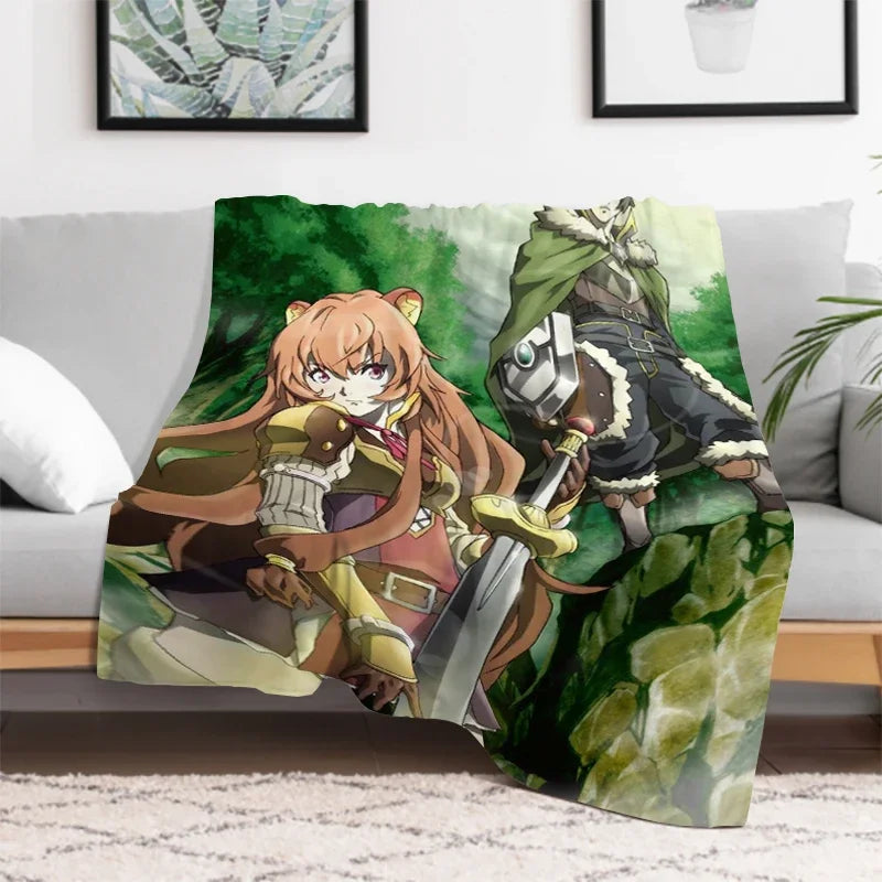 The Rising of the Shield: Hero Warm Bed Fleece Custom Nap Home Fluffy Soft Blankets King Size Microfiber Bedding