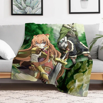 The Rising of the Shield: Hero Warm Bed Fleece Custom Nap Home Fluffy Soft Blankets King Size Microfiber Bedding