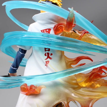 Naruto: 26cm Figures Namikaze Minato Anime Figures Gk Pvc Statue Action Figurine Rasengan Desk Decoration Model Kids Toys Gift