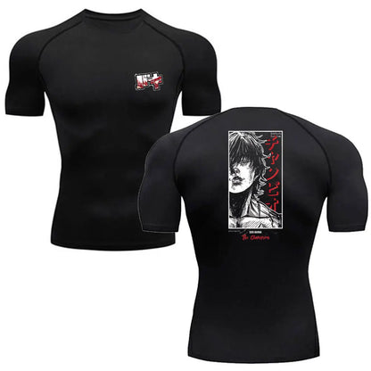 Baki: Men's Tshirt Fitness Sport Running Tight Gym i TShirts Athletic Quick Dry Summer Tops Tee