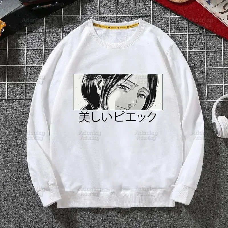 Attack on Titan Fleece Sweatshirts Harajuku Streetwear Autumn Spring Shingeki No Kyojin Anime O Neck Pullover Hoody Mens