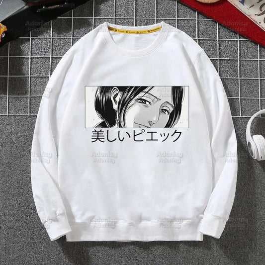 Attack on Titan Fleece Sweatshirts Harajuku Streetwear Autumn Spring Shingeki No Kyojin Anime O Neck Pullover Hoody Mens