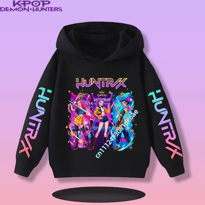 KPop Demon Hunters:  Children's Sweatshirt Girls' Clothes Girls' Sweatshirt New Fall and Winter New Cute Fashion Hoodie