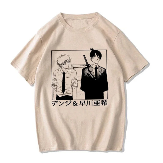 Chainsaw Man:  T Shirt Cartoon Pochita T-shirt Makima Harajuku Graphic Tees Clothing Tops Tshirt Manga