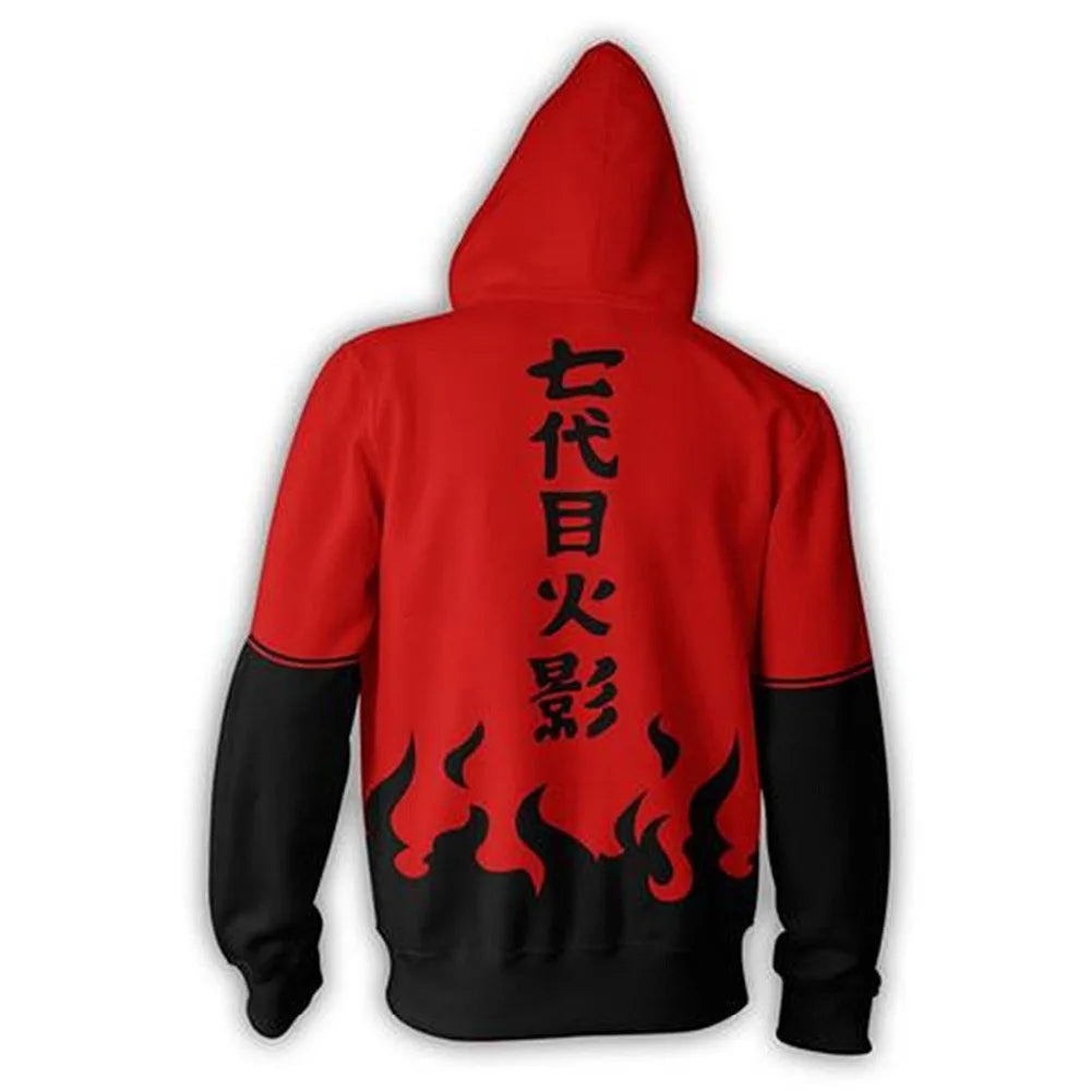 Naruto: Anie Zip Hoodie Jackets Cosplay Clothes Costumes Men Hoodies Sweatshirts Zipper Tops