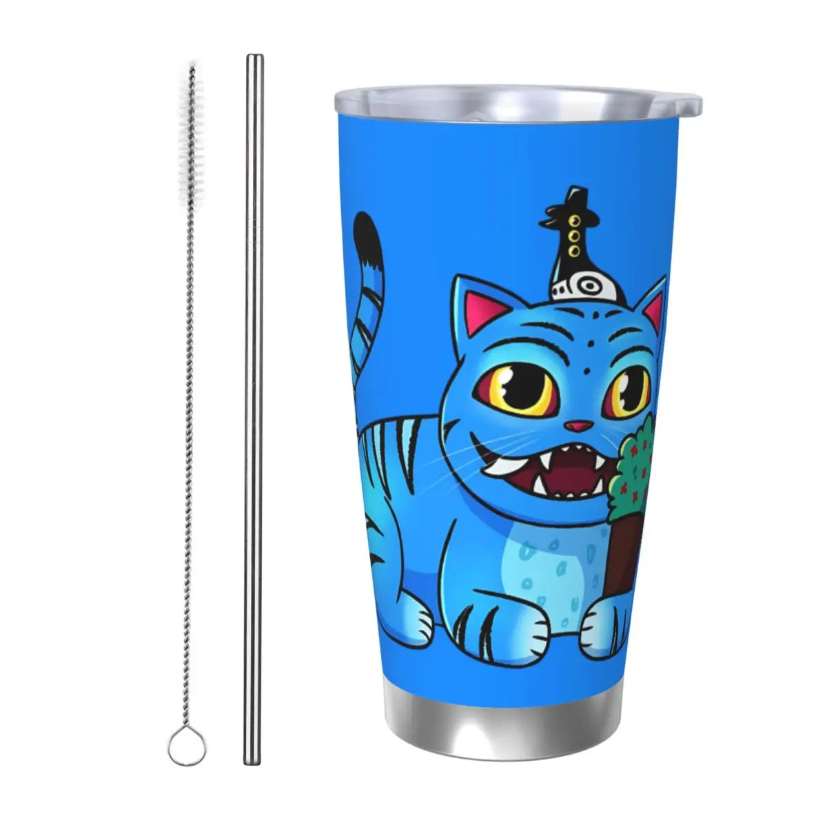 KPop Demon Hunters - Derpy  Insulated Tumbler with Lid Vacuum Thermal Mug Outdoor Travel Car Bottle Cup, 20oz