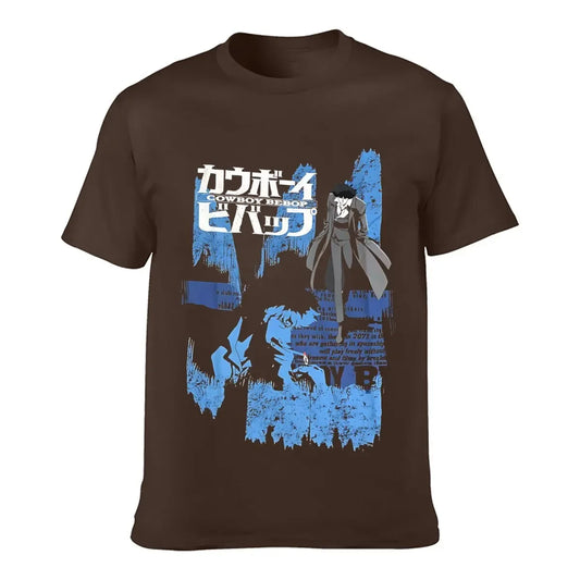 Cowboy Bebop : New Fashion Top Tees Spike Anime Opening Credits Officially Printed heavyweight Sweatshirt Licensed Adult T-Shirt