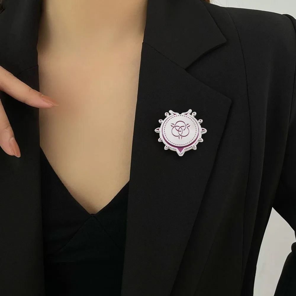 The Rising of The Shield Hero: Raphtaria Tattoo Pattern Badge Classic Anime Character Derivative Peripheral Brooch Decoration