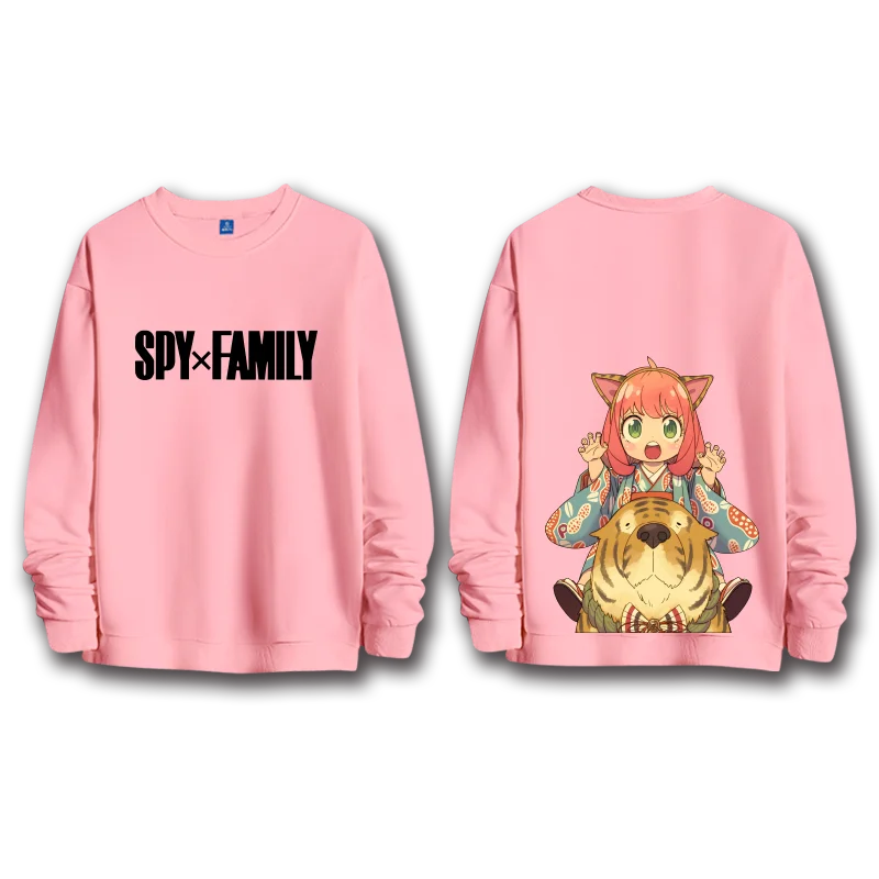 Spy x Family: anime sweatshirts  women's round neck top couple round neck hoodie couple loose casual fashion