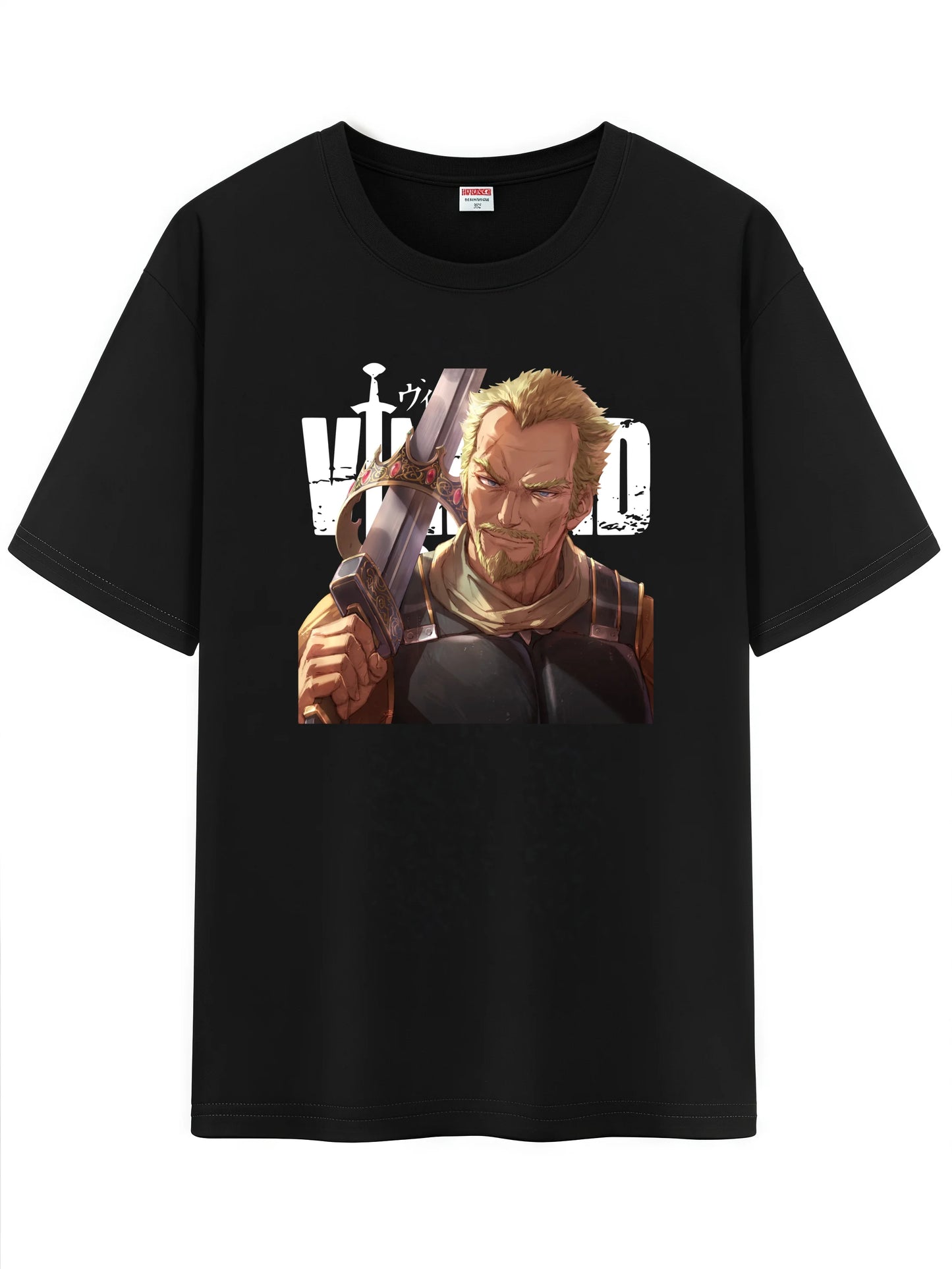 Vinland Saga: Unisex Japanese Pattern T-Shirt,  Character Graphic Short Sleeve Regular Fix Tee Shirt