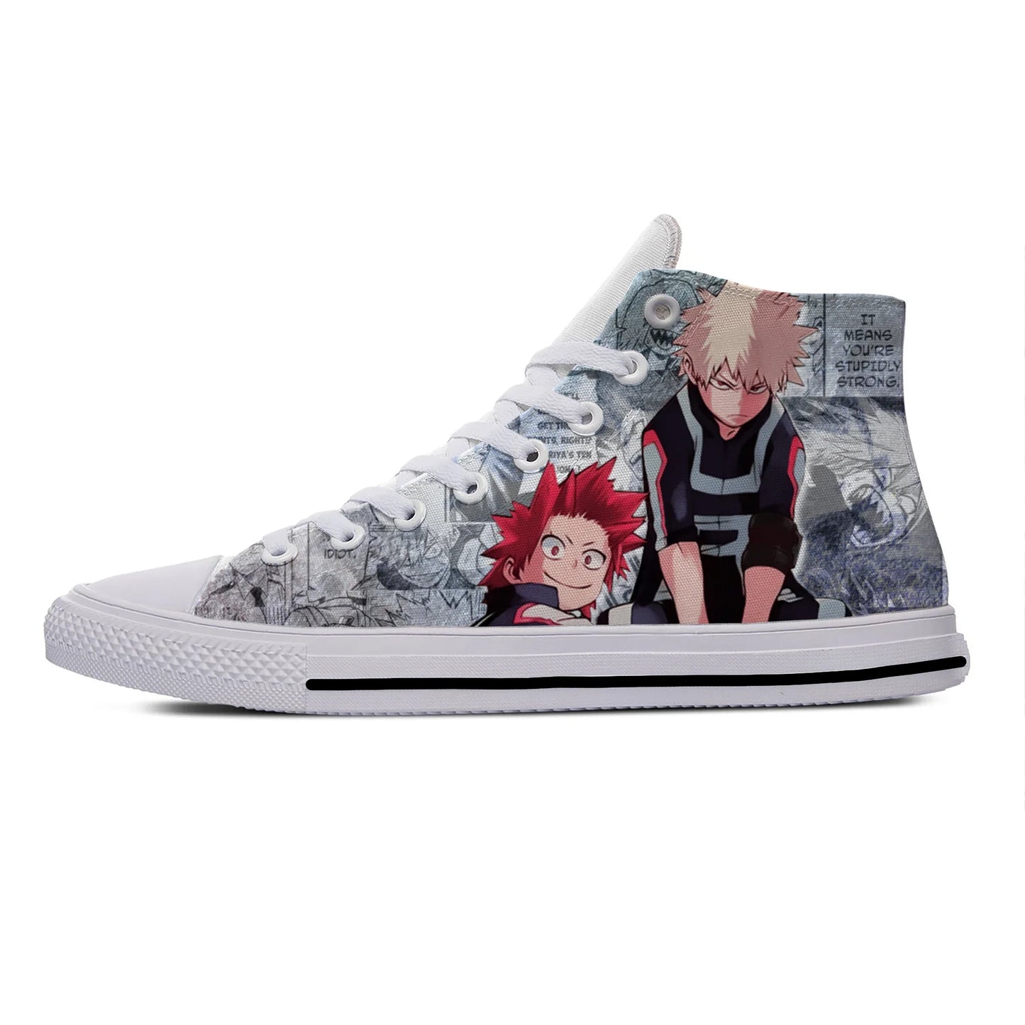 My Hero Academia : Volume 1 Kirishima Eijiro Casual Cloth Shoes High Top Lightweight Breathable 3D Print