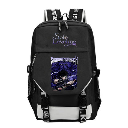 Kaiju No 8: Cartoon Print Backpack Teenage Street Cool Zipper Schoolbag School Supplies Student Gifts