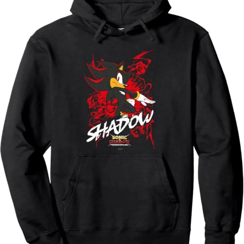 Sonic the Hedgehog: Sonic X Shadow Generations - Shadow Pullover Hoodie  loose comfortable fashionable personalized