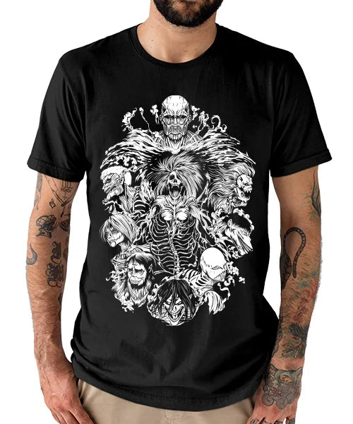 Attack on Titan: T-shirt for Anime Shingeki no Kyojin Titanes