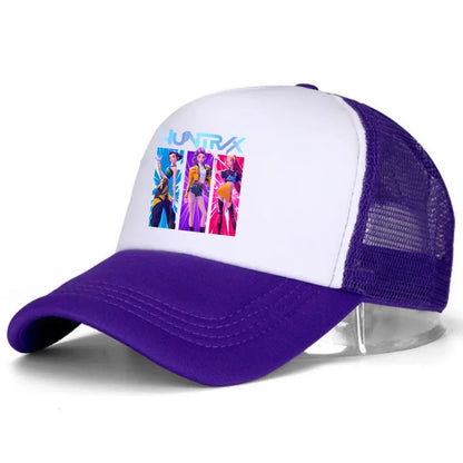 KPop Demon Hunters: Baseball for Cap Kids Adult Purple Sun Hat Fashion Woman Girls Cap Summer Sport Sunbonnet Retro Headgear Gift