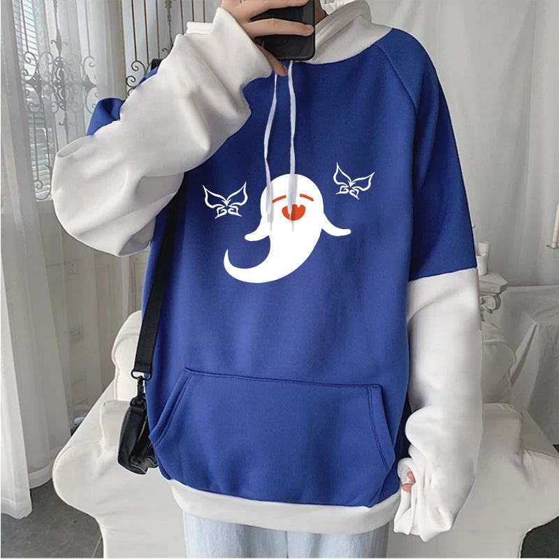 Genshin Impact: Harajuku Game Hoodies Men Xiao Mask Fangs Aesthetic Print Sweatshirt Long Winter Plus Size Streetwear Pullover