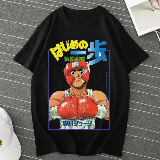 Hajime No Ippo: Kamogawa Boxing Gym T Shirt Makunouchi Takamura Celin KGB Print T Shirt Casual Plus Size T Shirt Women