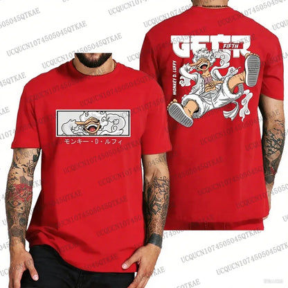 One Piece: Luffy Tshirt Men Breathable Cotton TShirt Summer Women Men Oversize Cosplay Tshirt Men Clothes