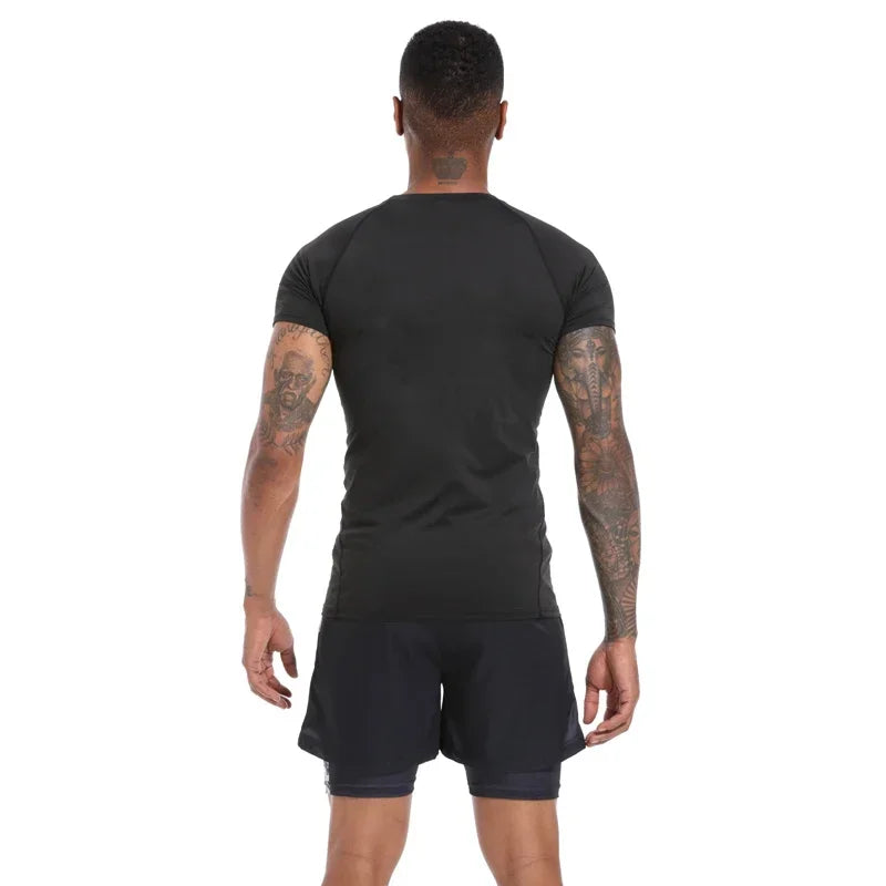 Berserk: Compression T-shirt Men Elastic Tight Sportswear Short-sleeved Gym Bodybuilding Quick-drying Sweatshirt Top S-3XL