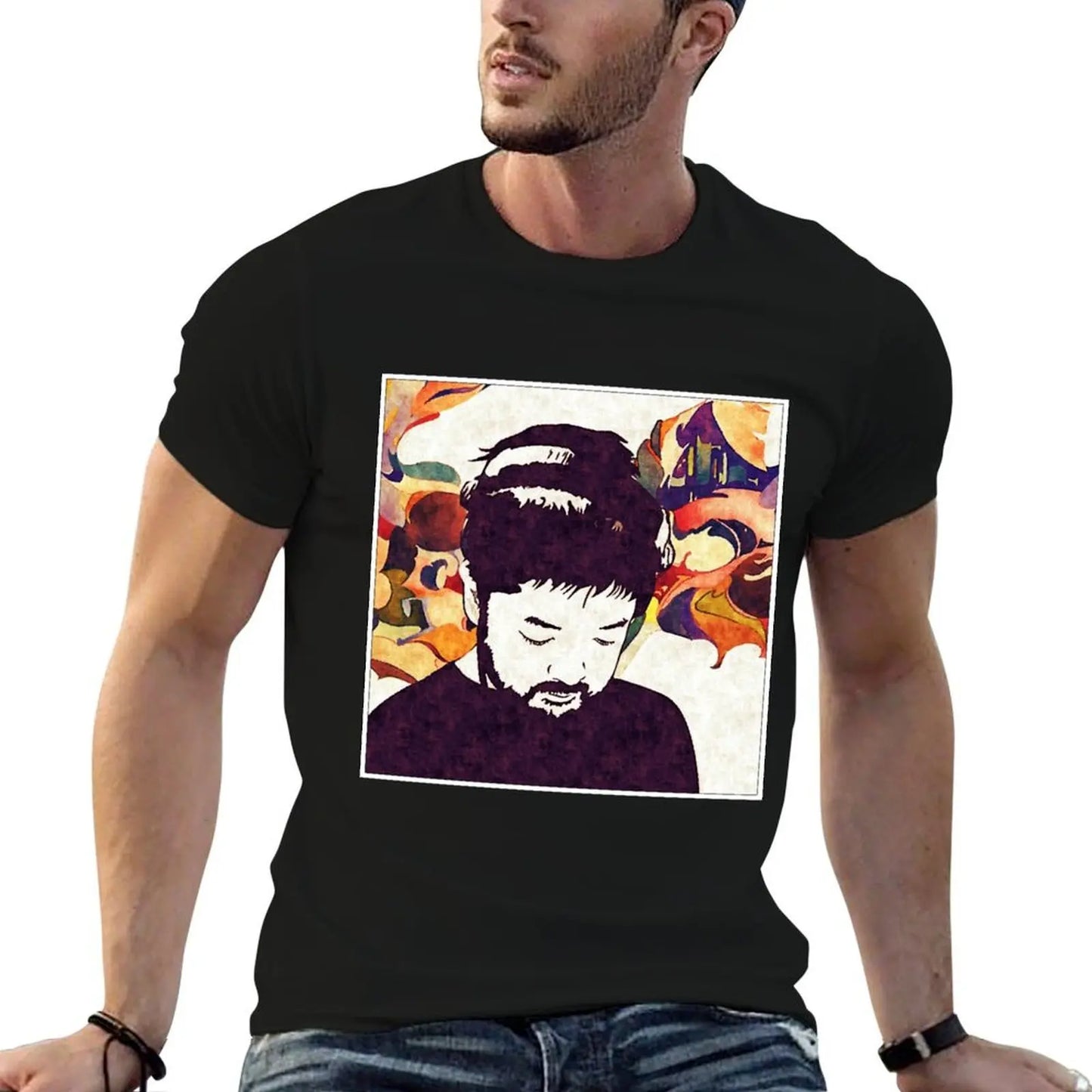 Samuari Champloo: Nujabes Plain (Color) T-Shirt Work Utility Casual Tee Shirt