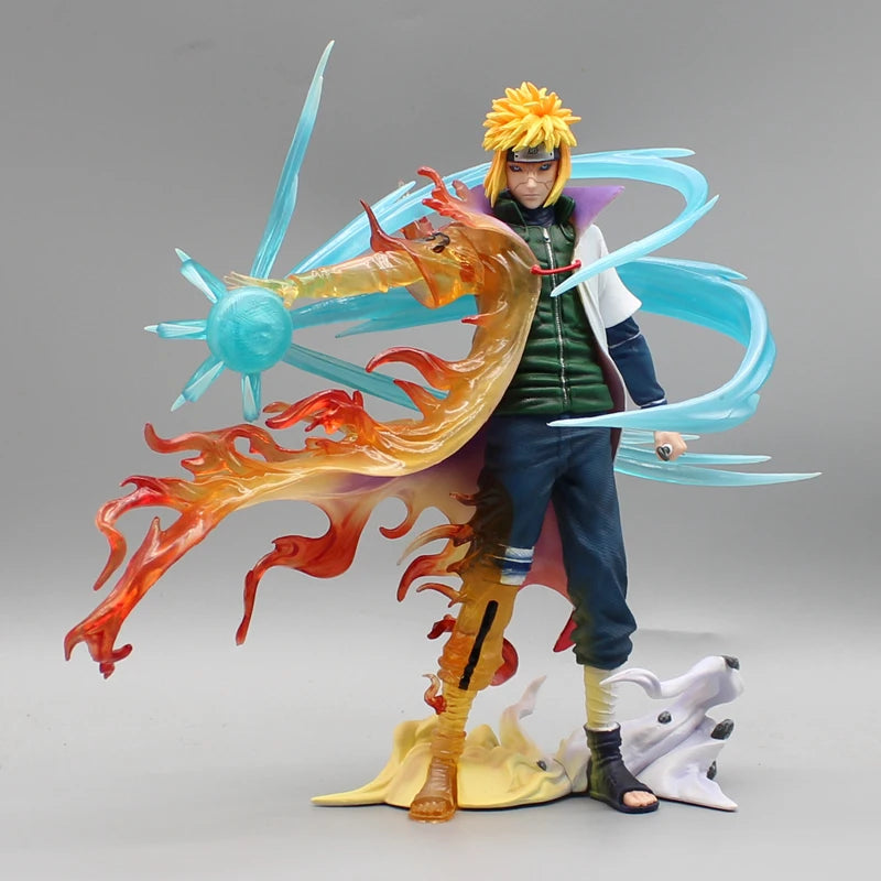 Naruto: 26cm Figures Namikaze Minato Anime Figures Gk Pvc Statue Action Figurine Rasengan Desk Decoration Model Kids Toys Gift