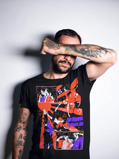 Samurai Champloo: T-Shirt Anime Walk Mugen Jin Fuu Kasumi Exclusive Gift Shirt