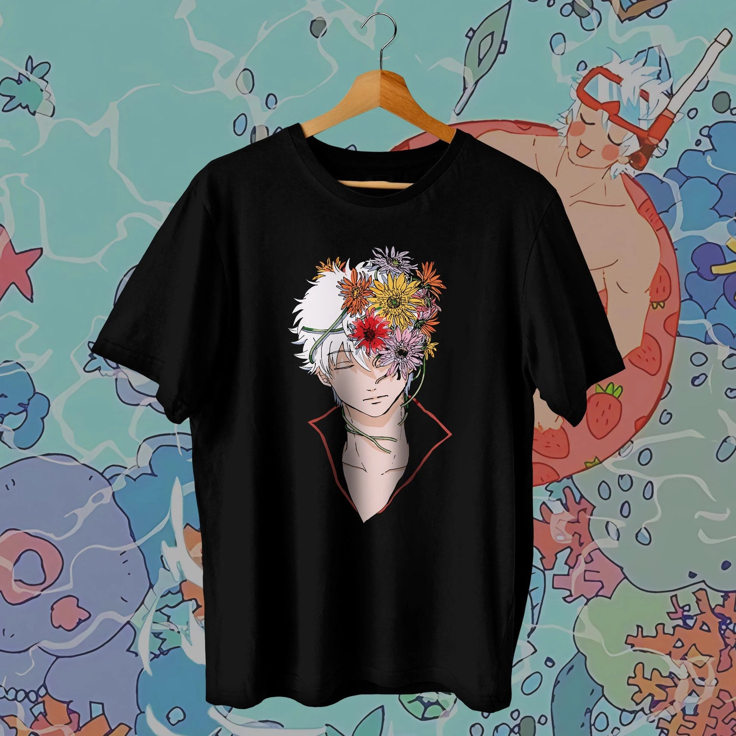 Hell's Paradise: Gintama X  Anime Oversized T-shirt Men Women Streetwear Short Sleeve Streetwear Harajuku Y2k Female Male Clothing