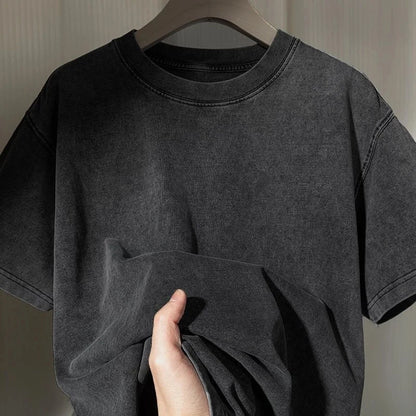 Demon Slayer: Men's Women's Washed T-Shirt Inosuke Hashibira Summer Spring Anime Tee Retro Distressed High Quality Short Sleeve