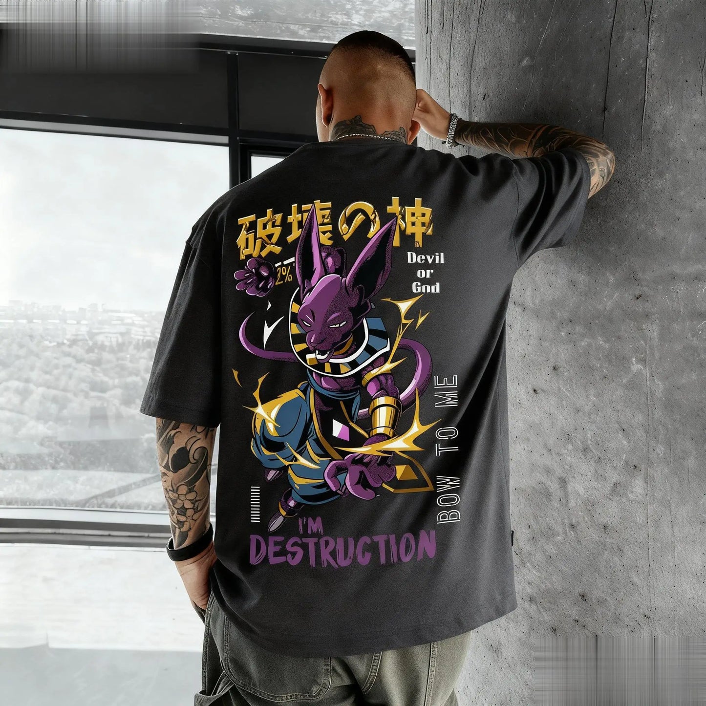 Dragon Ball: Beerus Anime Graphic T-shirt Men Women Cotton Short Sleeve Tee Streetwear Casual Top New Summer Fashion Y2k Clothes