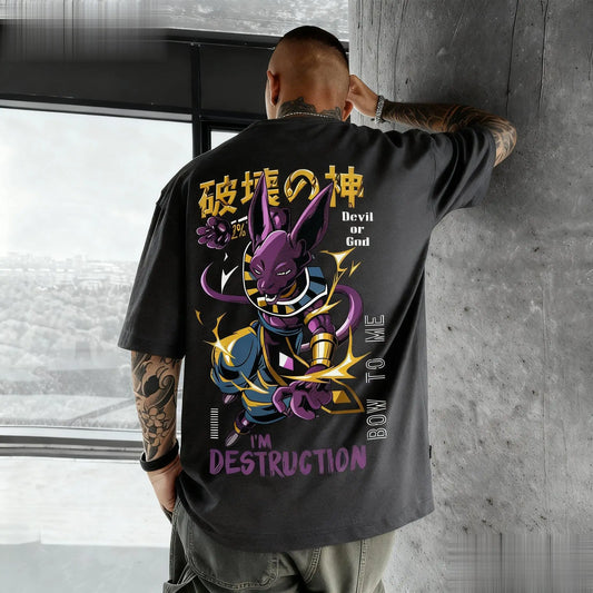 Dragon Ball: Beerus Anime Graphic T-shirt Men Women Cotton Short Sleeve Tee Streetwear Casual Top New Summer Fashion Y2k Clothes