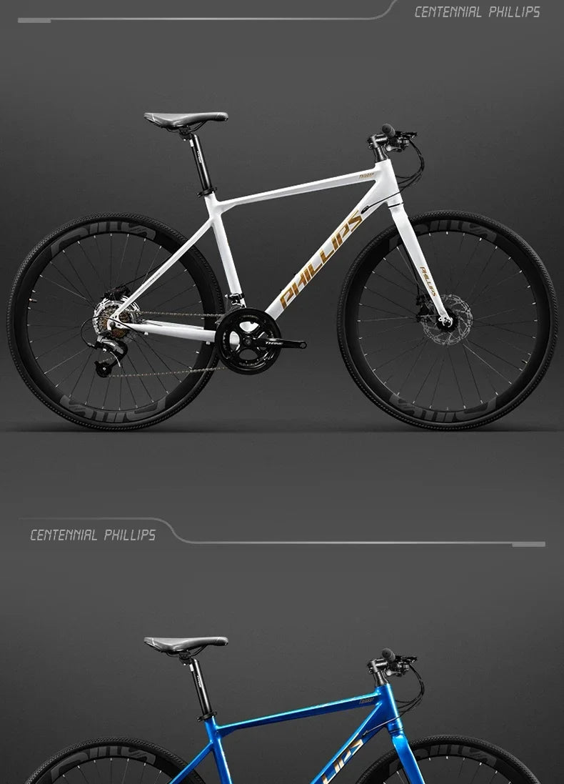 Yowamushi Pedal: 700c Aluminium Alloy Racing Road Bicycles Super light Gravel Road Bickes City Commuting Variable Speed Bicycle 27/30 Speed Bike
