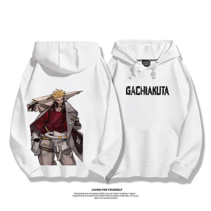 Gachiakuta:  Rudo Enjin Hoodies Men Women Fleece Warm Oversized Hooded Sweatshirt Pullover Casual Loose Street Female Male Clothes