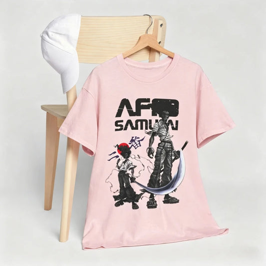 Afro Samurai :Graphic T-shirt Vintage Gothic Hip-Hop Ninja Unisex Oversized Crew Neck Cotton Short Sleeve Tee Tops Hot Sale