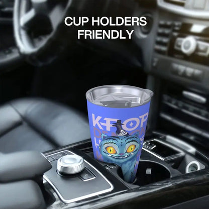 KPop Demon Hunters - Derpy  Insulated Tumbler with Lid Vacuum Thermal Mug Outdoor Travel Car Bottle Cup, 20oz