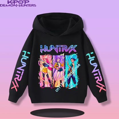 KPop Demon Hunters: Saja Boys Hoodie Boys Girls Long Sleeve Casual Sweatshirt Harajuku Pullover Fans Gift Kids Clothes