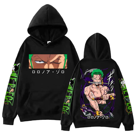 One Piece: Zoro Hoodie Harajuku Hip Hop Pullover Tops Sweatshirt Gift