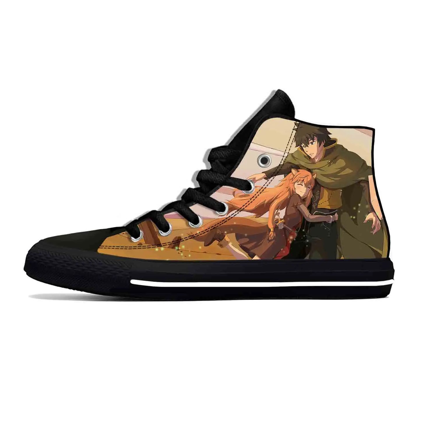 The Rising Of The Shield Hero: Raphtalia Casual Cloth Shoes High Top Lightweight Breathable 3D Print Men Women Sneakers