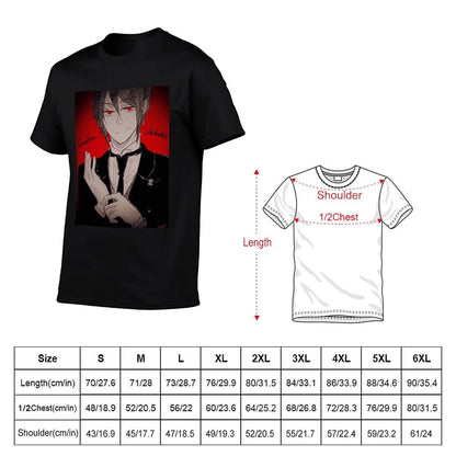 Black Butler: Sebastian T-Shirt Sun Protective Outdoor Tee Top