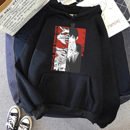 Chainsaw Man: Plus Size Sweatshirt Harajuku  Long Sleeve Pullover Casual Streetwear Clothes Tops