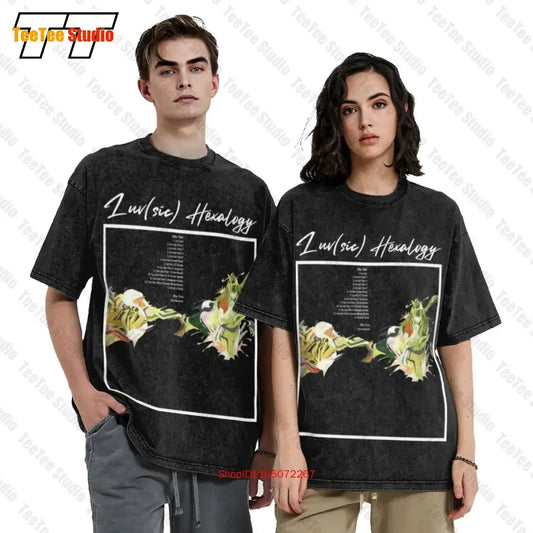 Samurai Champloo: Nujabes Luv Sic Hexalogy Tracklist Vintage Oversized T-Shirt Pocket And Back Print Shing02 3ON8