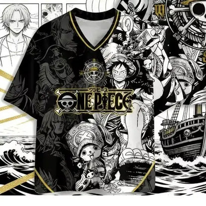 One Piece: Zoro Luffy 3D Quick-Drying T-Shirt Plus Size for Men Women Children's Top Jersey Gift