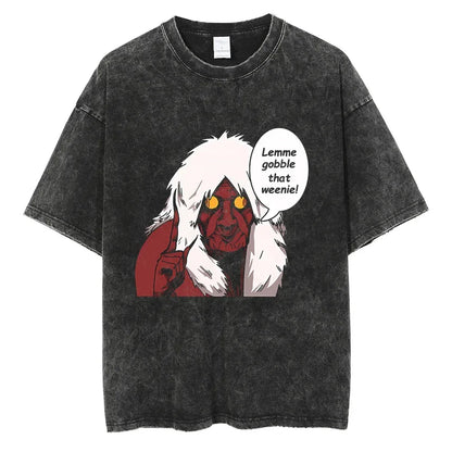 Dandadan :26 Anime Okarun Ken Takakura Print Washed Tshirt Men Manga Vintage T-shirts Oversized Cotton T Shirt Harajuku Male Tops