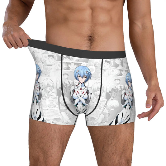Evangelion: Underwear Mecha Style Doomsday Animation Boxer Briefs Stretch Shorts Panties Underpants