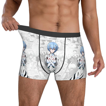 Evangelion: Underwear Mecha Style Doomsday Animation Boxer Briefs Stretch Shorts Panties Underpants