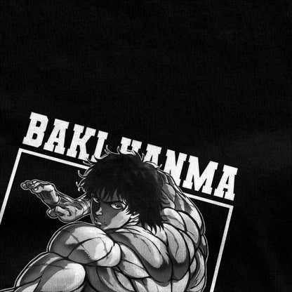 Baki : T-Shirts Hanma Yujiro Dou Manga  Couple Summer Short Sleeve